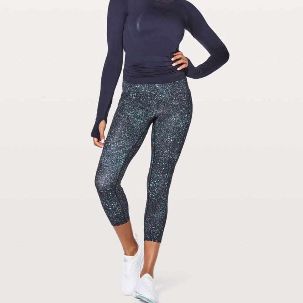 Lululemon Lead The Pack Crop Mineralize Multi - Picture 1 of 8
